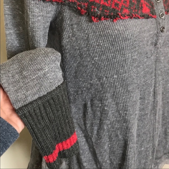 Free People Knit Henley Top - Picture 6 of 7